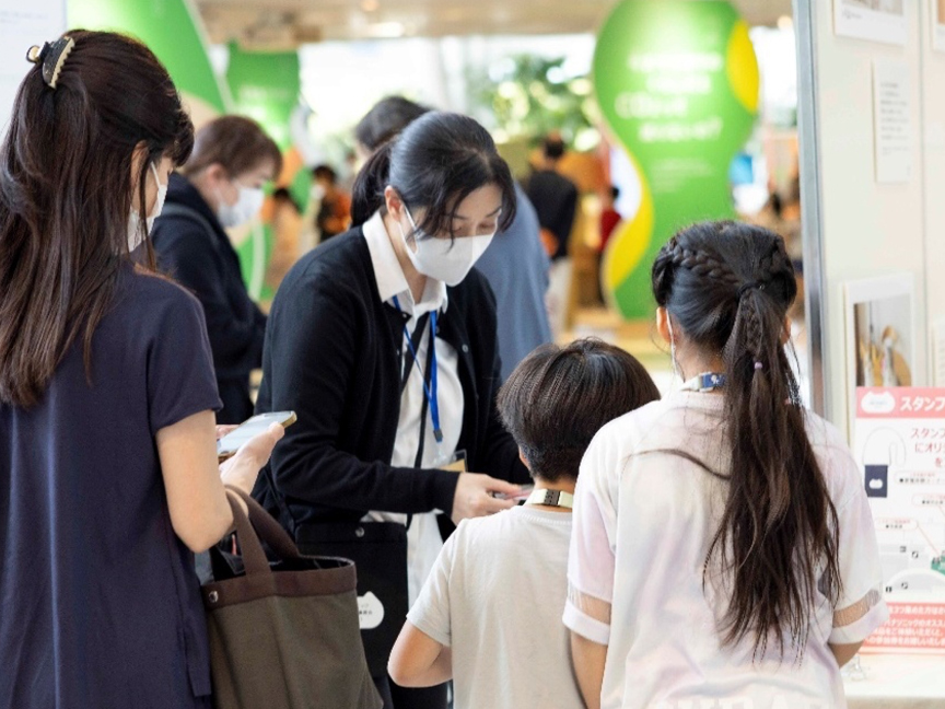 スタンプラリーの様子です。