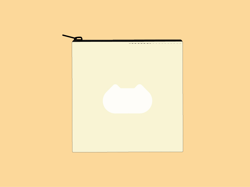 パナソニック保護犬猫譲渡会のロゴが載っているミニポーチの画像です。