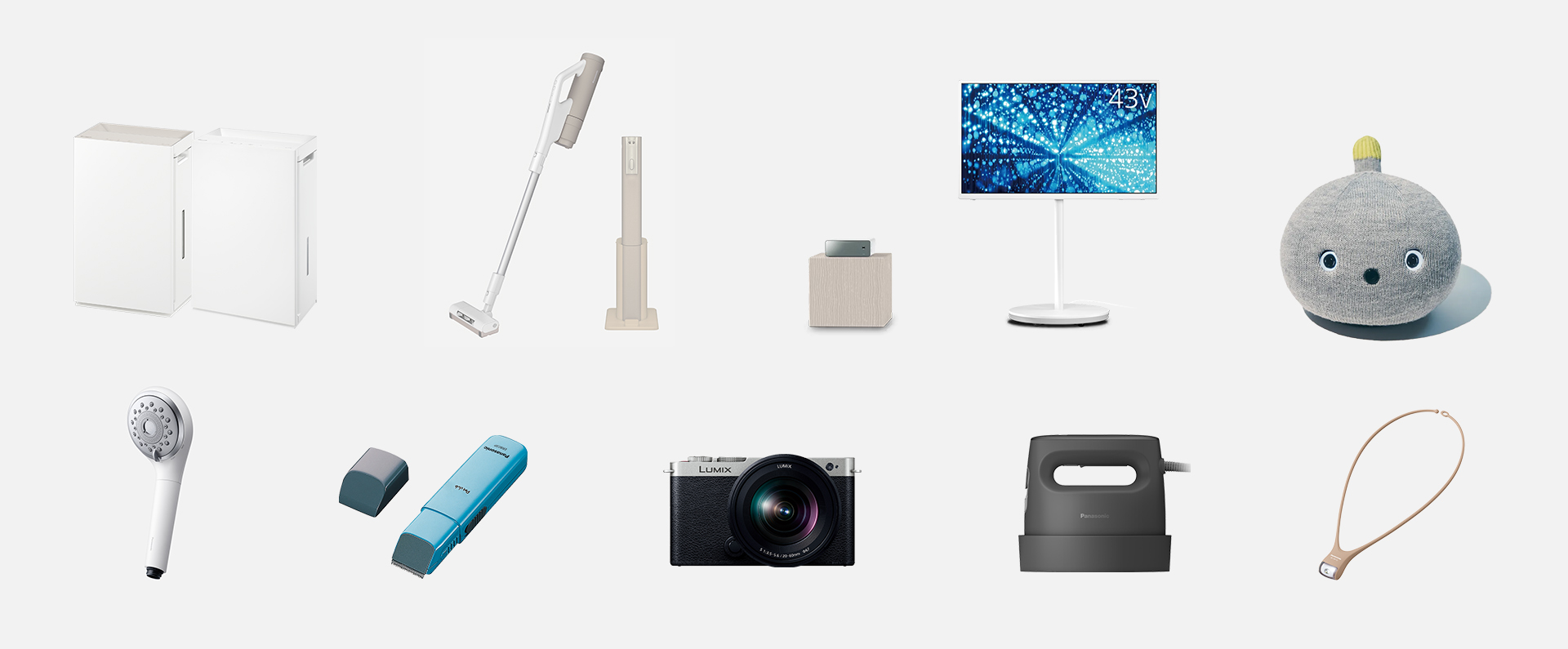 家電コーナーに展示する家電の一例です。