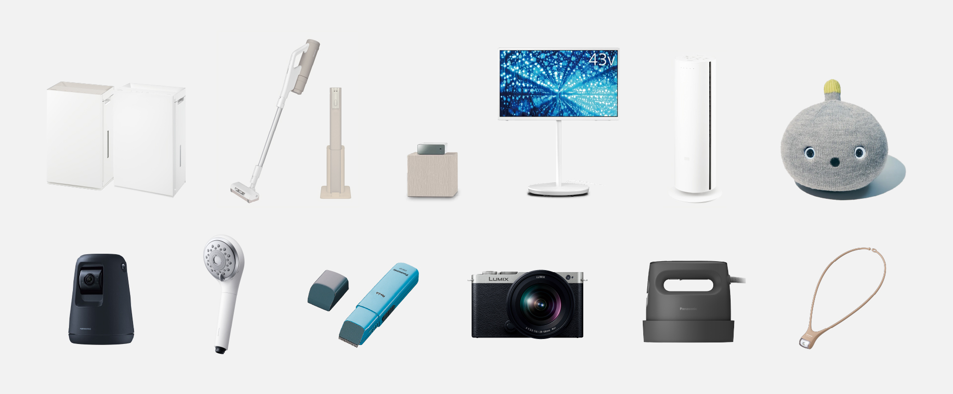 家電コーナーに展示する家電の一例です。