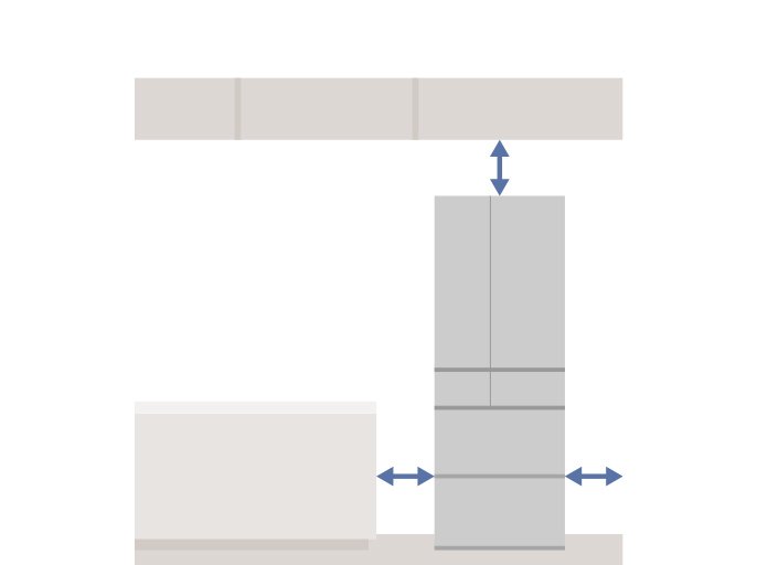 放熱スペース確保