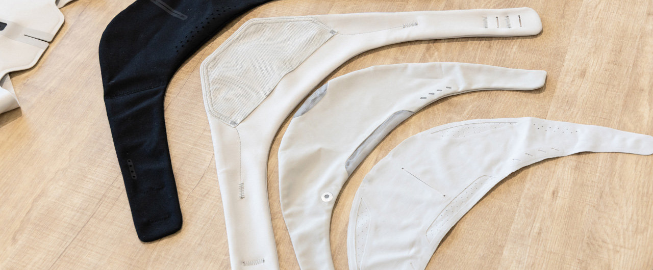 写真：はおるだけの高周波治療器