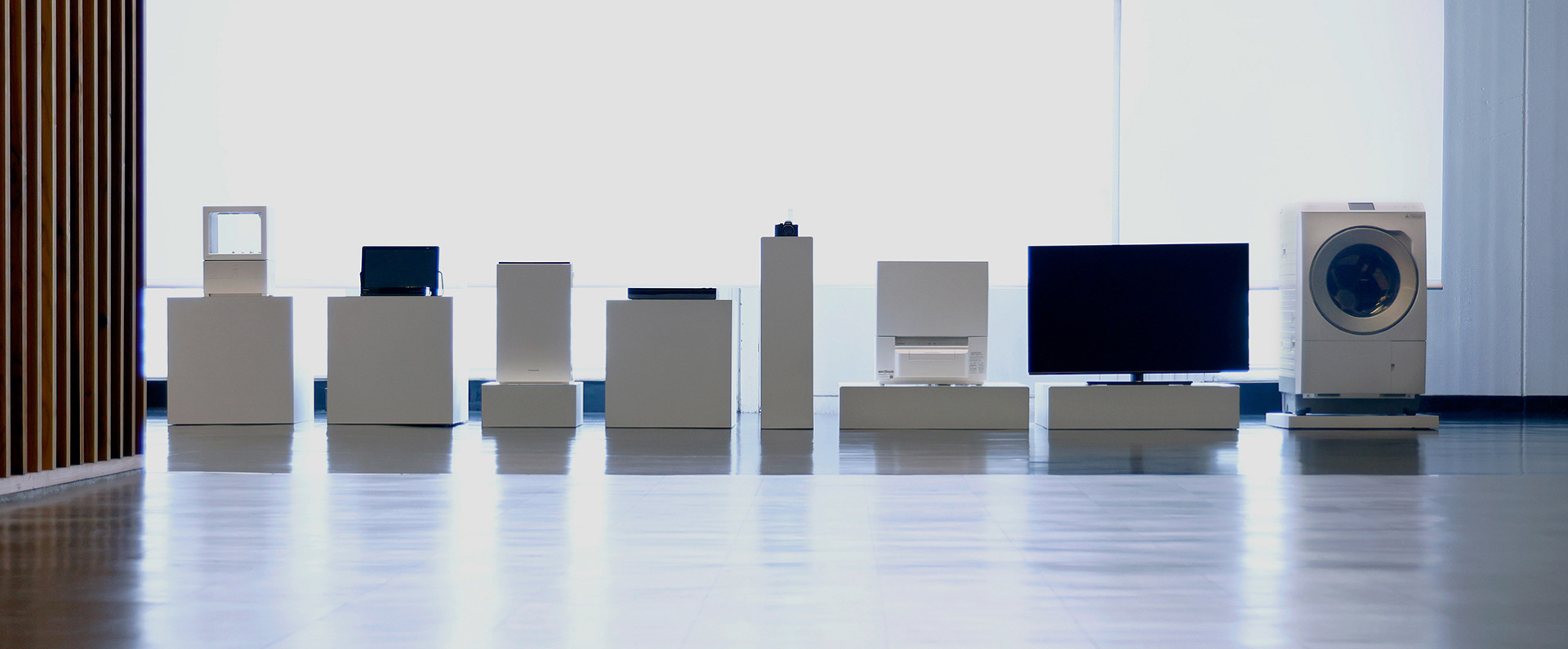 写真：家電が展示されている様子