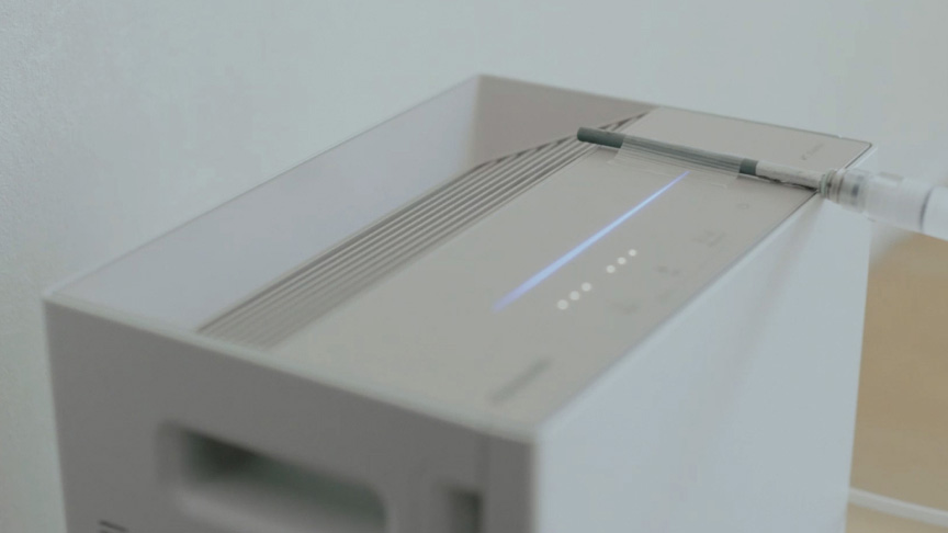 実使用を想定した空間で効果を検証。