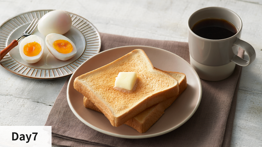 【両面グリル】トースト【スチーム機能】ゆで卵