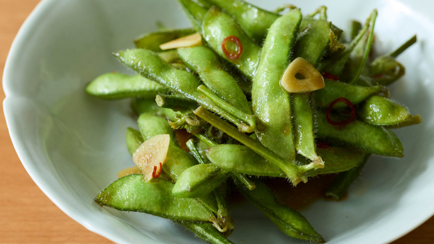 やみつきにんにく枝豆