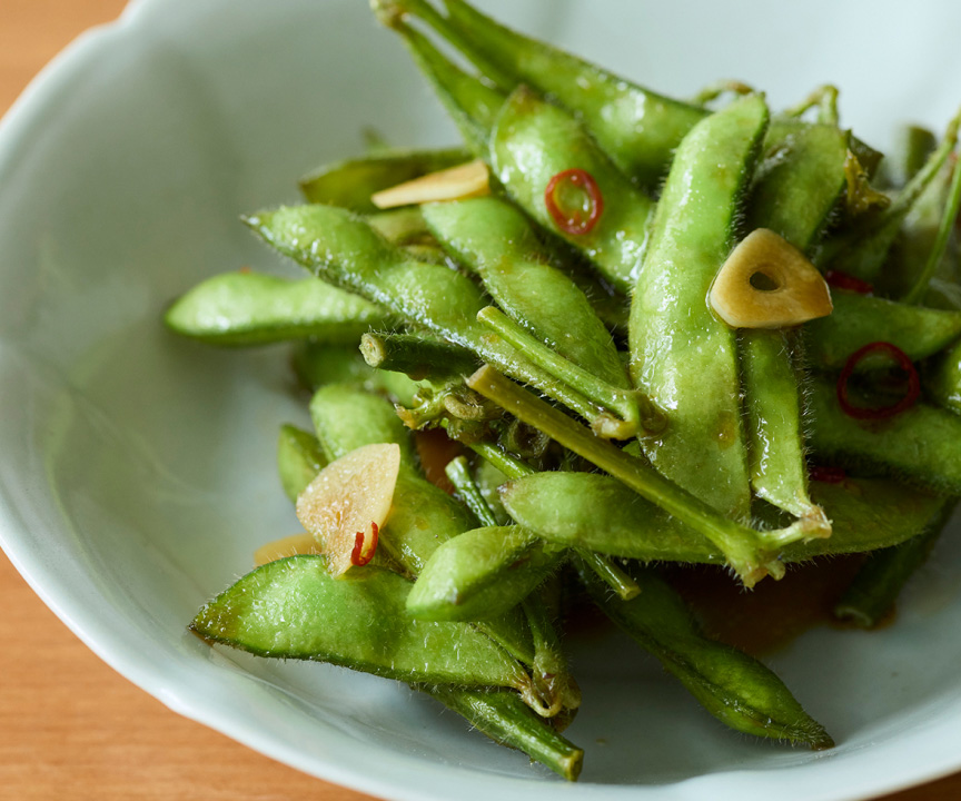 写真：やみつきにんにく枝豆