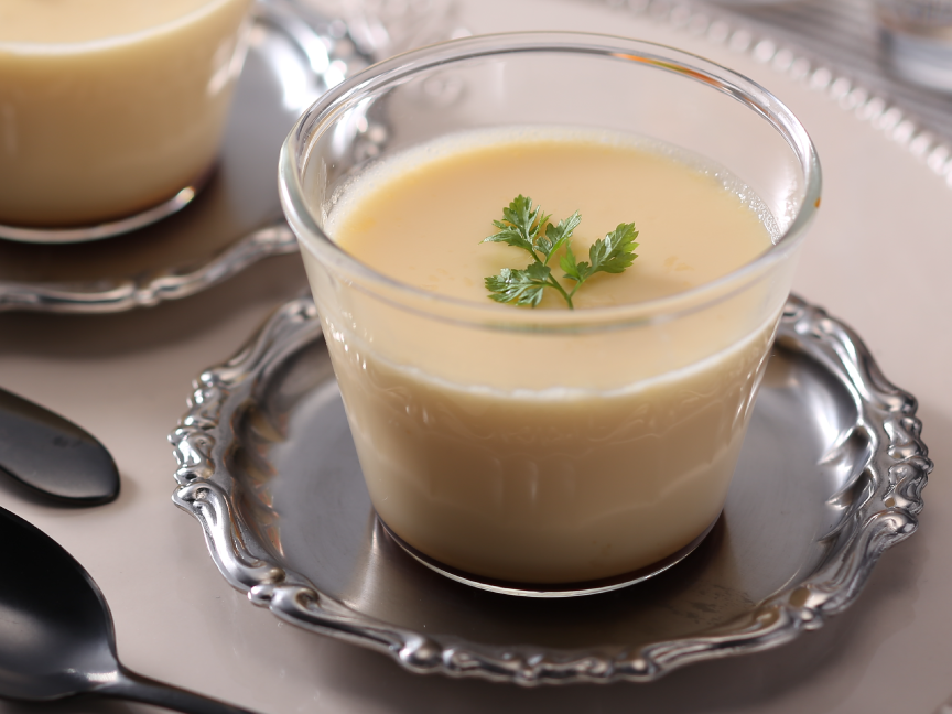 画像：蒸しプリン