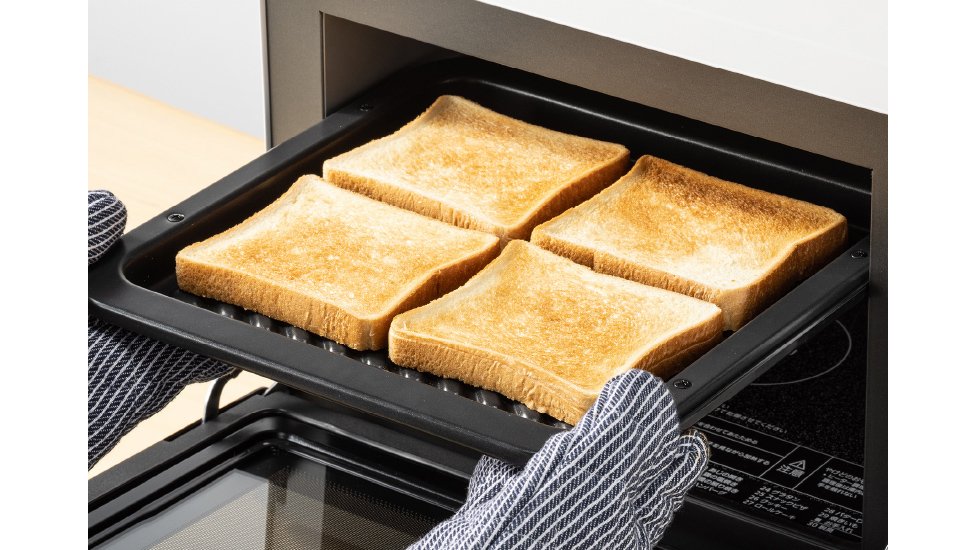 焼きあがったトーストの画像です。