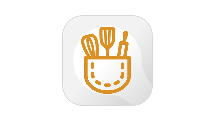 ロゴ：「KitchenPocket」アプリロゴ