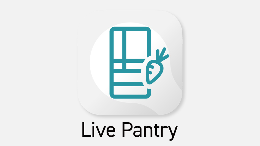 ロゴ：「Live Pantry」アプリ