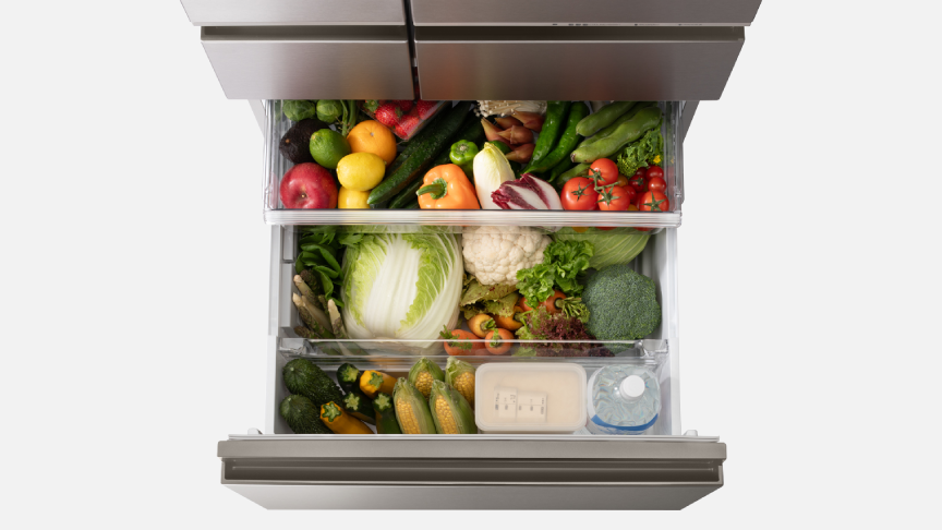 Wシャキシャキ野菜室プラス