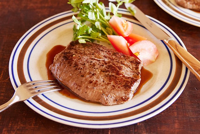 牛肉のステーキ～ガリバターポン酢～