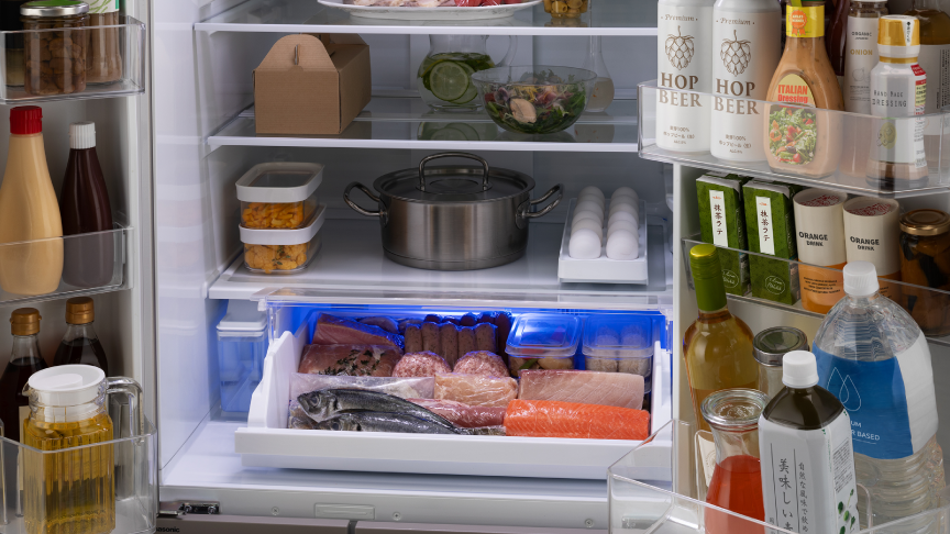 冷蔵室は詰め込まない