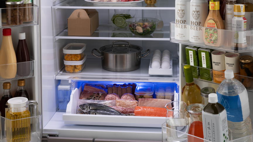 冷蔵室は詰め込まない