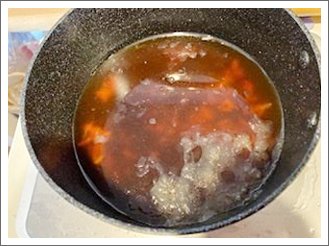 写真：角煮の煮汁