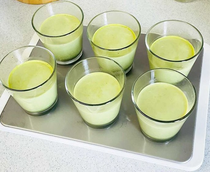 写真：抹茶プリン