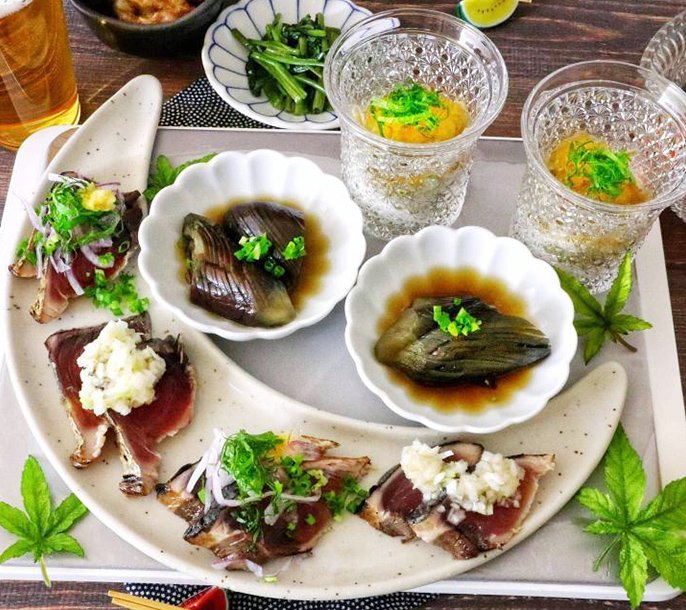 写真：夏の食卓