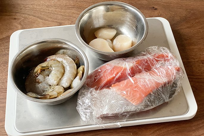 写真：海鮮食品