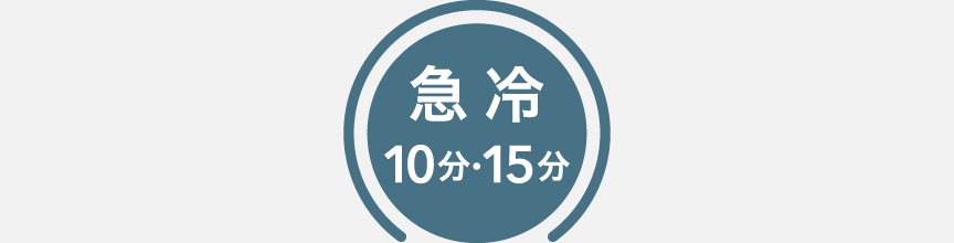 画像：急冷10分・15分