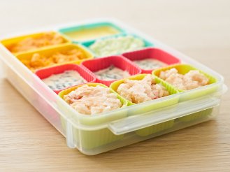 画像：小分けにして冷凍した離乳食
