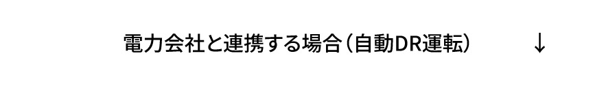 電力会社と連携する場合（自動DR運転）の手順へ