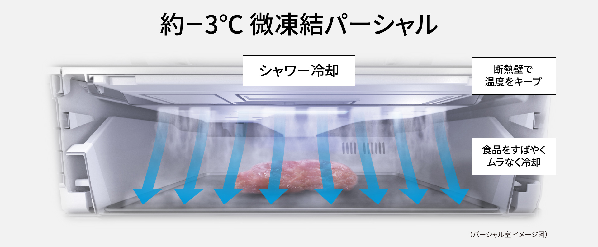 画像：パーシャルフリージングシステムのイメージ