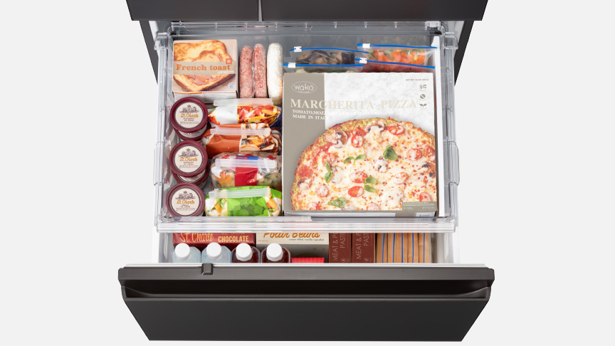 画像：大きい食品を保存しているイメージ