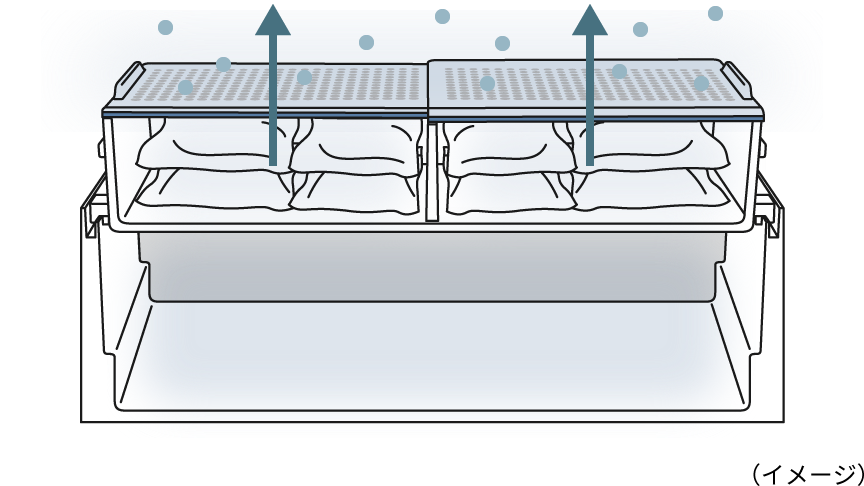 ドアを閉めているとき（保存中）のイメージ