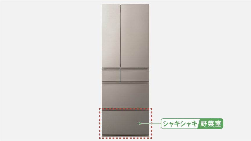 画像：シャキシャキ野菜室