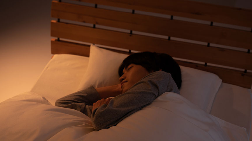 画像：静かに眠っているイメージ