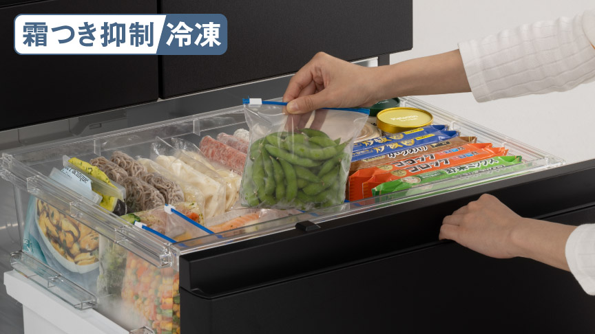野菜室が真ん中冷蔵庫 | 冷蔵庫 | Panasonic