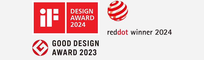 DESIGN AWARD 2024、reddot winner 2024、GOOD DESIGN AWARD 2023