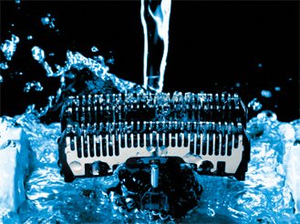 音波洗浄モードで水洗いしたイメージ