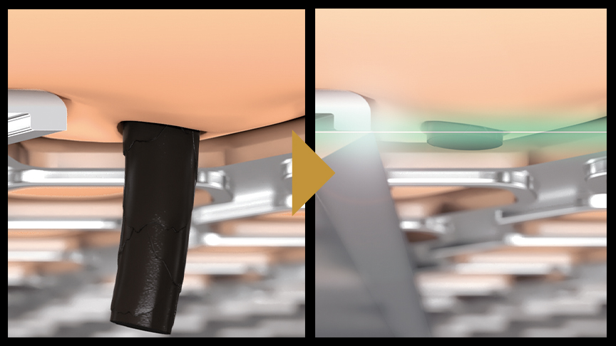 濃いヒゲも一気にスパッと切れるイメージ