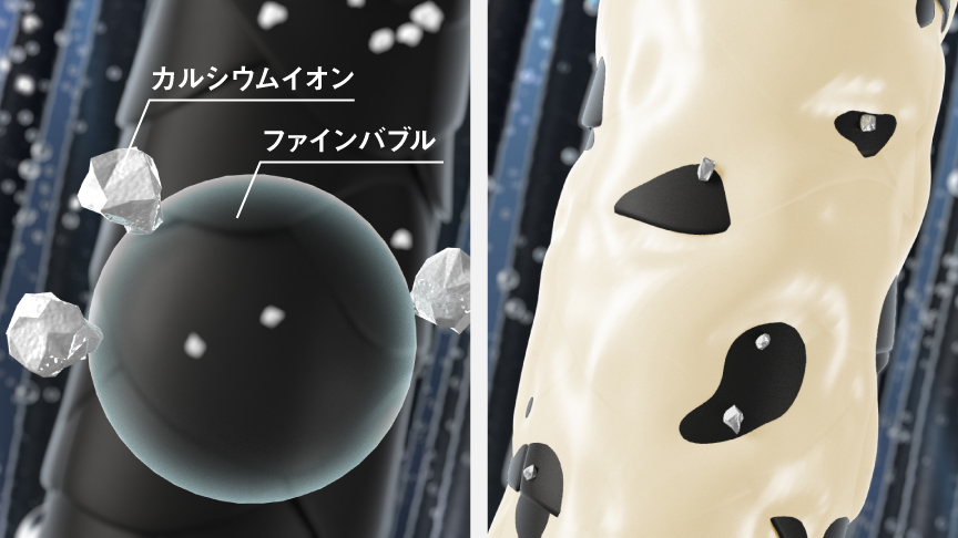 ファインベール ヘアケアモードの髪に与える効果イメージ