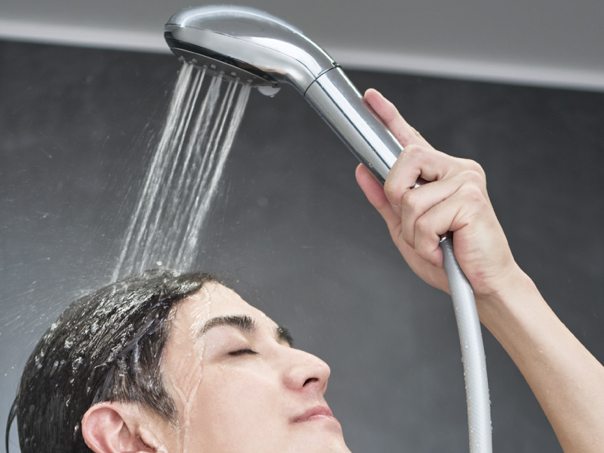 写真：ファインベールを使っている様子