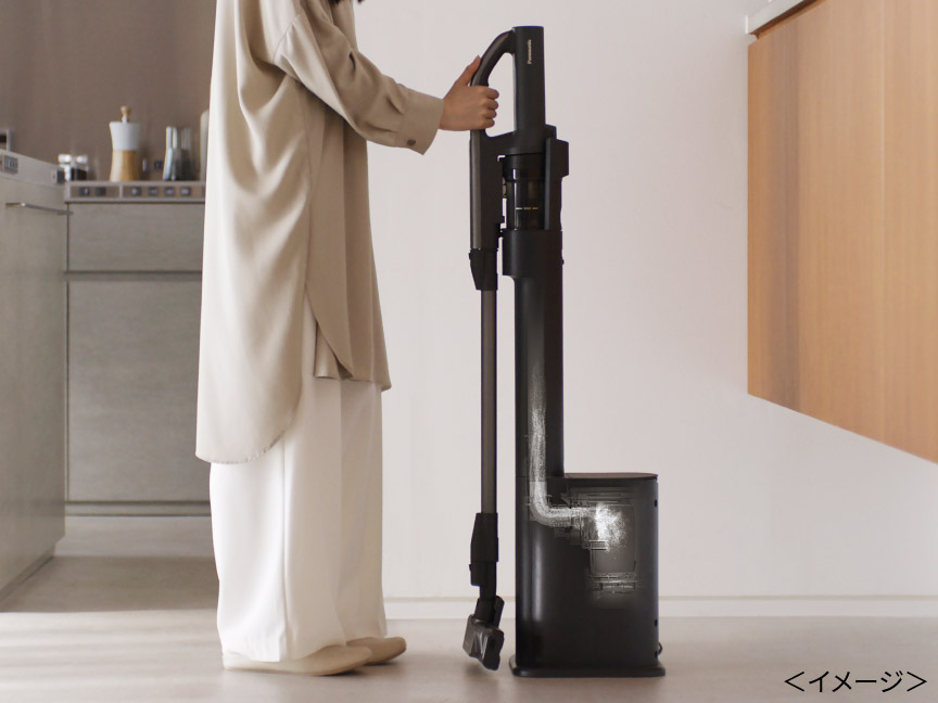 クリーンドッグがゴミを自動収集しているイメージ