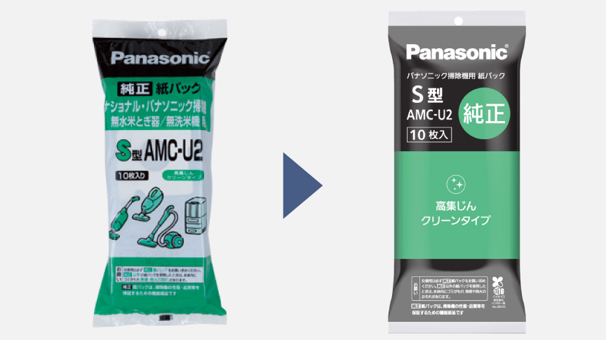 写真：交換用 紙パック(S型) AMC-U2