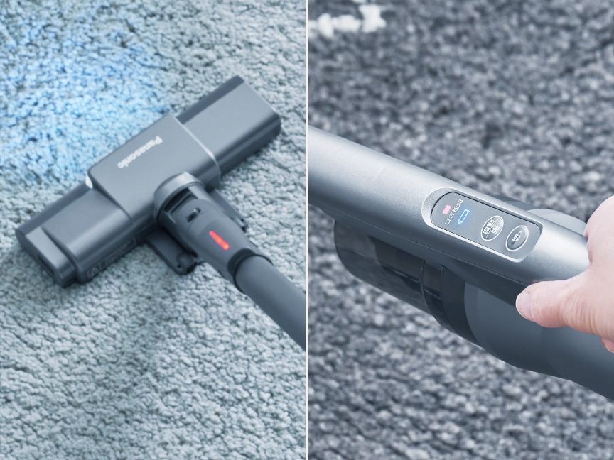 写真：キレイになったかどうか2か所で表示