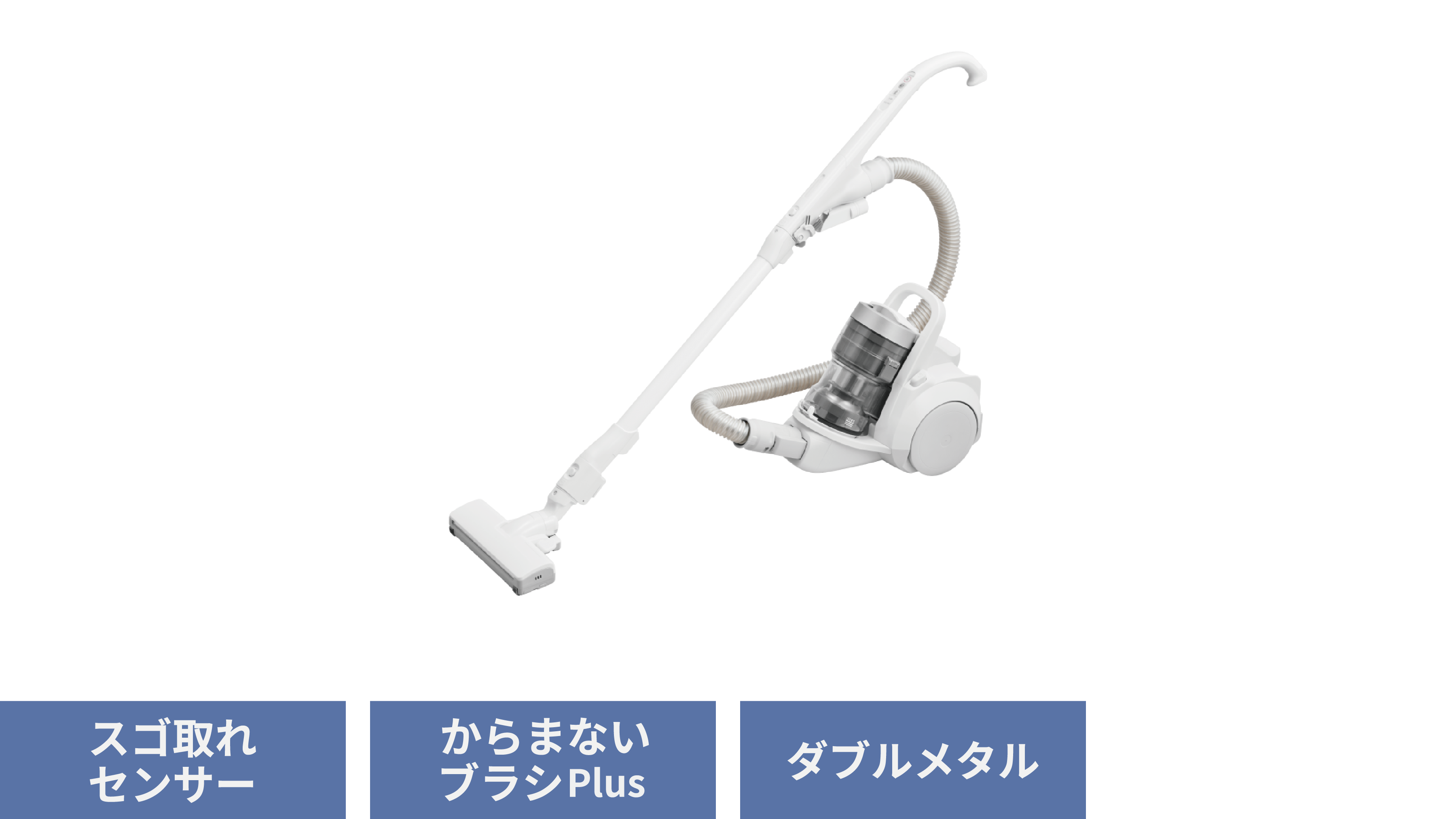 MC-SR640K：スゴ取れセンサー、からまないブラシPlus、ダブルメタル