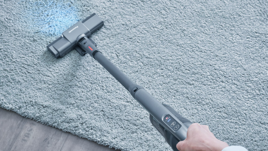 スゴ取れセンサーで 見えないゴミを収集しているイメージ