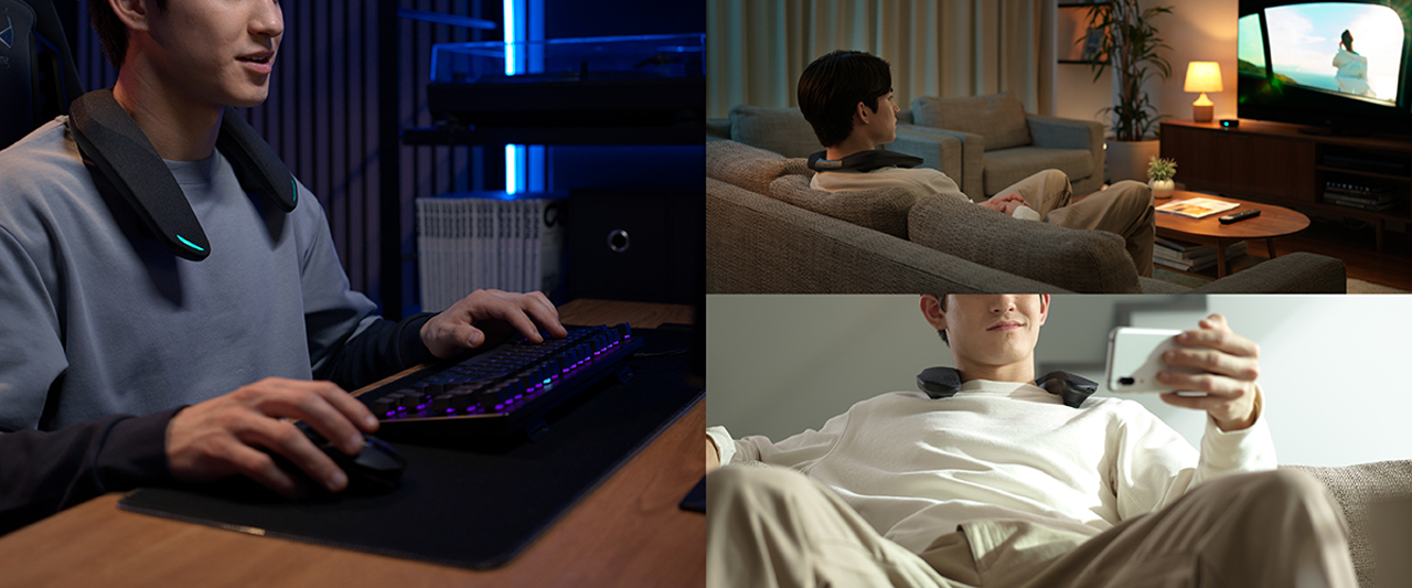 ゲームも、映画も、音楽も。首元で広がるサラウンド体験 イメージ