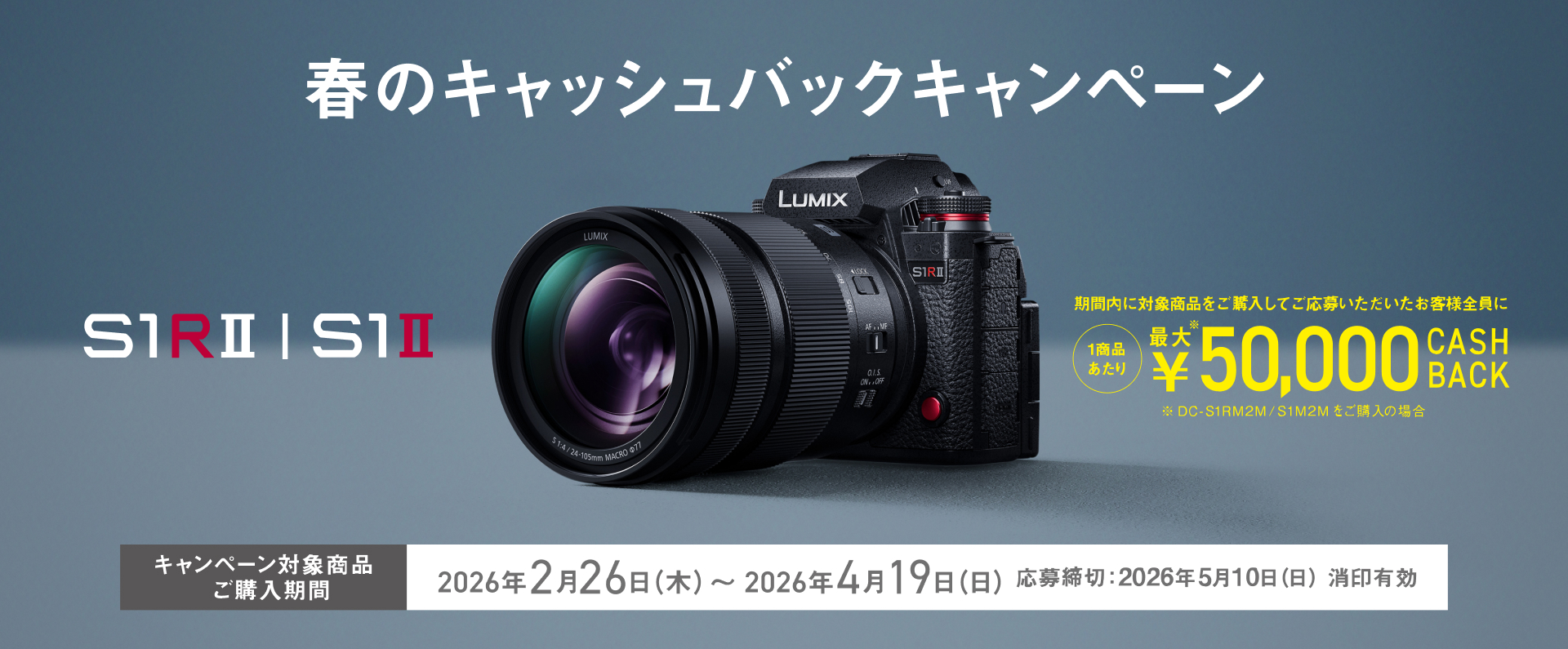 LUMIX春のキャッシュバックキャンペーン s1_m2