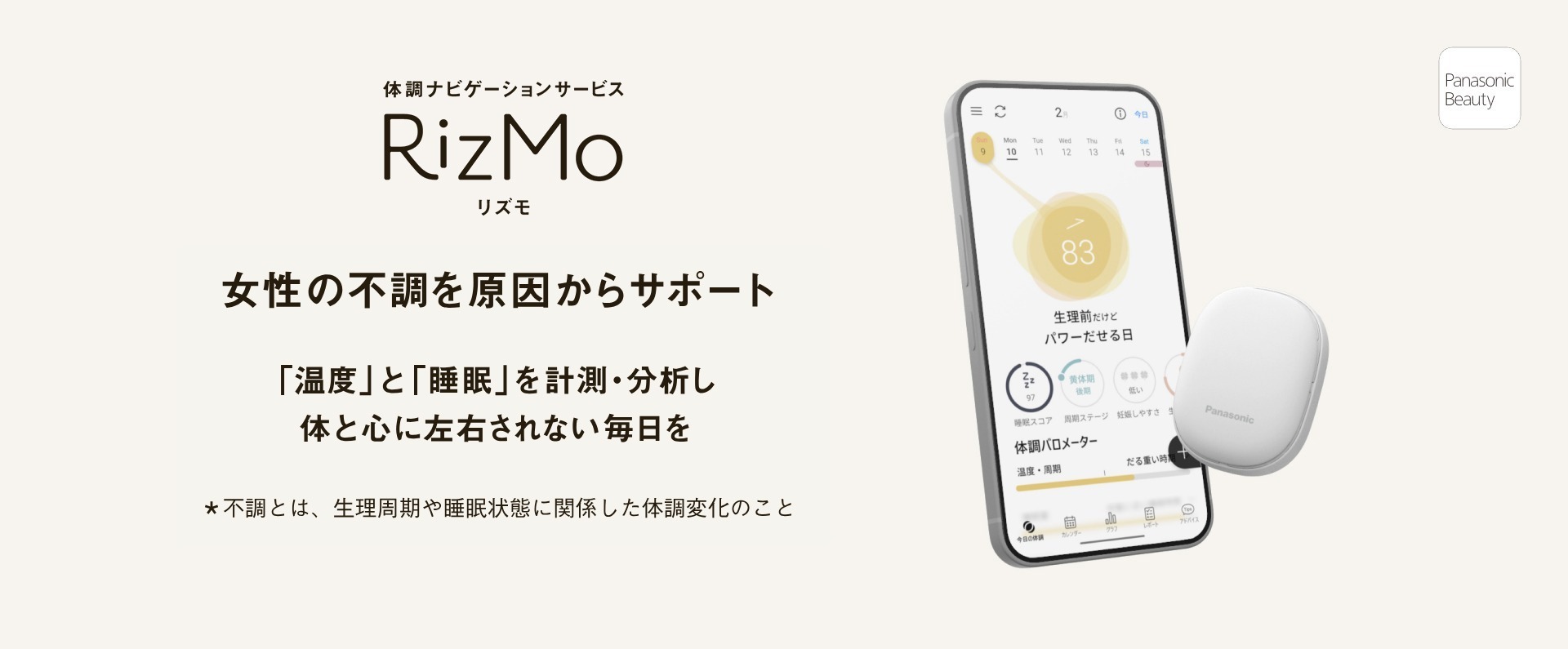 体調ナビゲーションサービス RizMo_m4