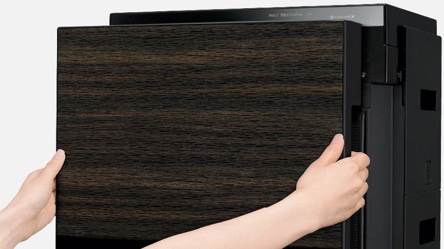 画像：フィルターをすべて取り外す