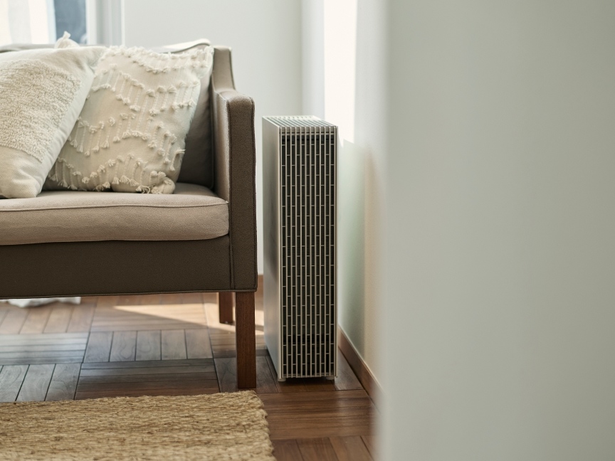 写真：白 リビング Living 空気清浄機