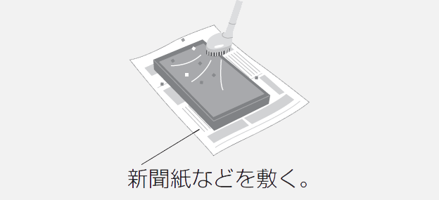 画像：保護エレメントのお手入れ