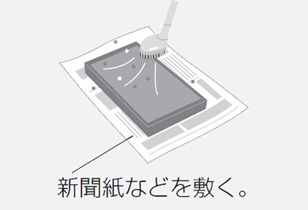 画像：保護エレメントのお手入れ