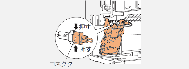 画像：電極ユニットの取り外し方